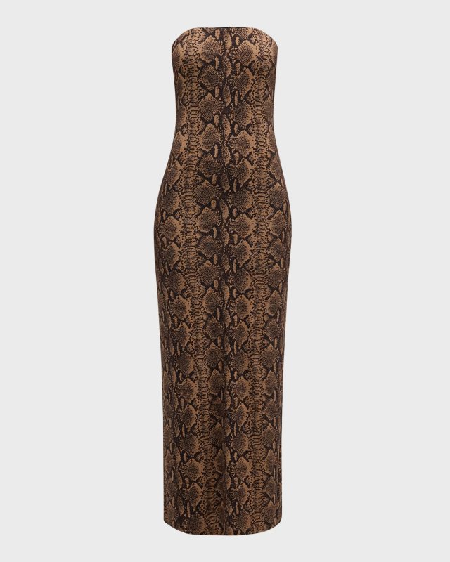 Delora Strapless Midi Dress